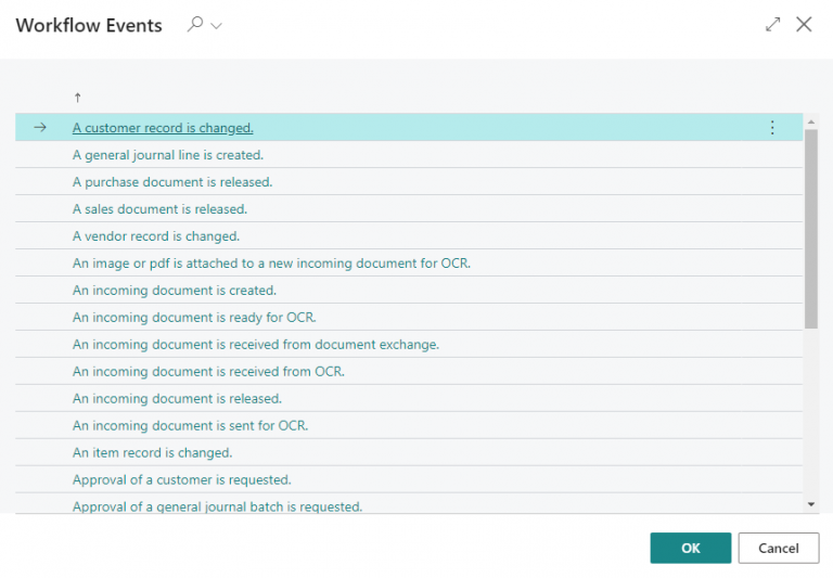 Working with Workflows in Dynamics 365 Business Central