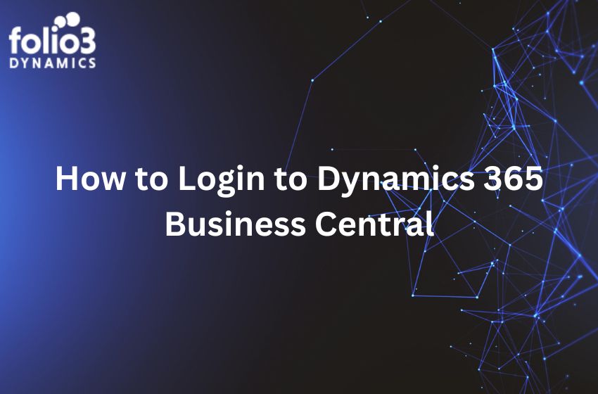 how to login to dynamics 365 business central