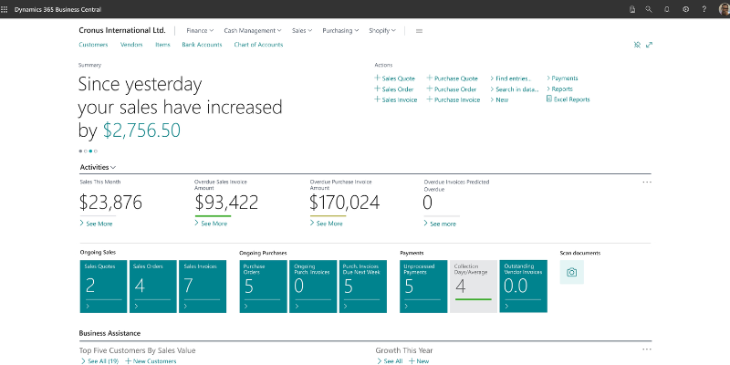 microsoft dynamics 365 business central