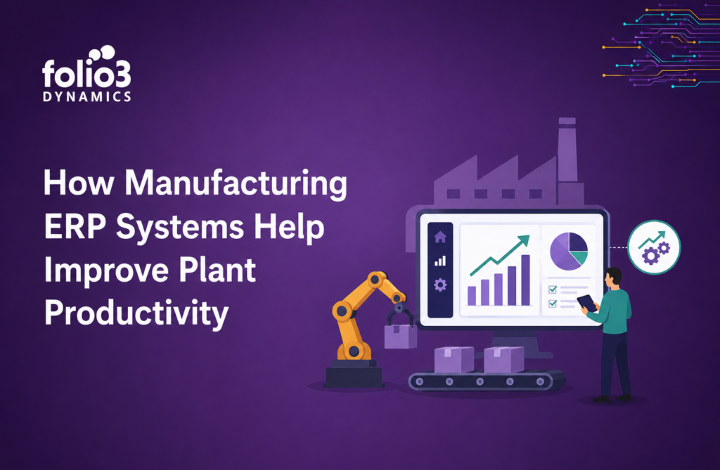 A featured image for a blog on how erps in manufacturing improves productivity