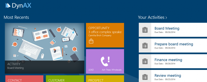 DynAX – Dynamics AX 2012 CRM App for Windows 8, iPhone & Android Launched!