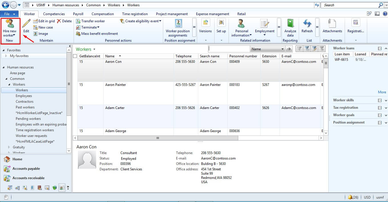 list of roles in microsoft ax 2012 r3